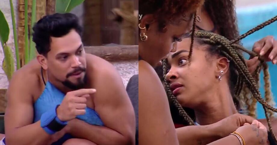 Vinícius e Aline se desentendem no 'BBB 25'.