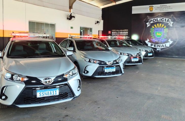 Agepen recebe quatro veículos da Senappen para fortalecer ações de reintegração social no Mato Grosso do Sul, parte do programa Pena Justa.