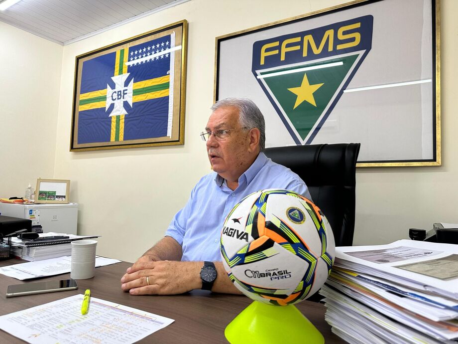 O Presidente da Federação de Futebol de Mato Grosso do Sul, Estevão Petrallas