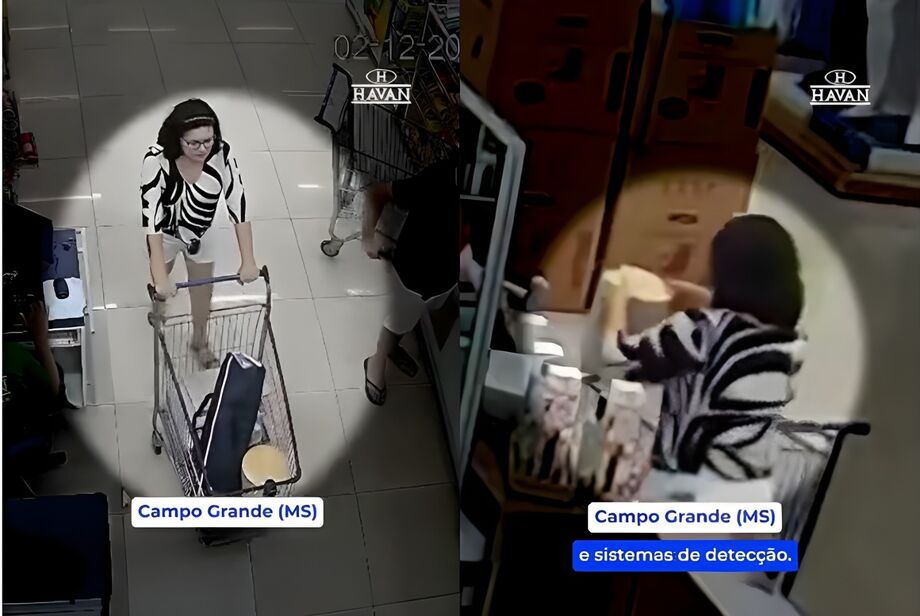 Mulher é flagrada furtando loja Havan em Campo Grande; vídeo divulgado nas redes divide opiniões sobre ética e privacidade.