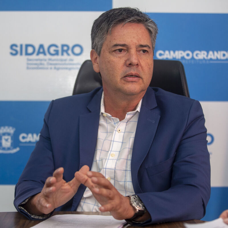 O secretário municipal Ademar Silva Junior