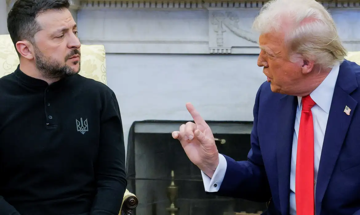 Reunião entre Donald Trump e Volodymyr Zelenskyy terminou em bate-boca