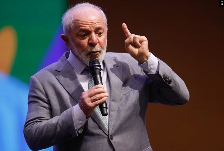 O presidente da República Luiz Inácio Lula da Silva (PT) durante cerimônia de entrega do Prêmio Selo Nacional Compromisso com a Alfabetização