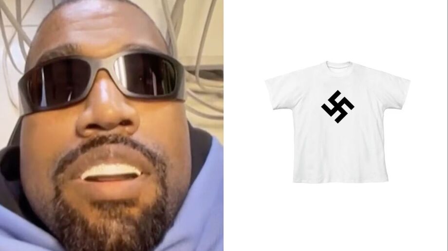 Kanye West engana produção do Super Bowl e usa comercial para vender camisetas nazistas em site.