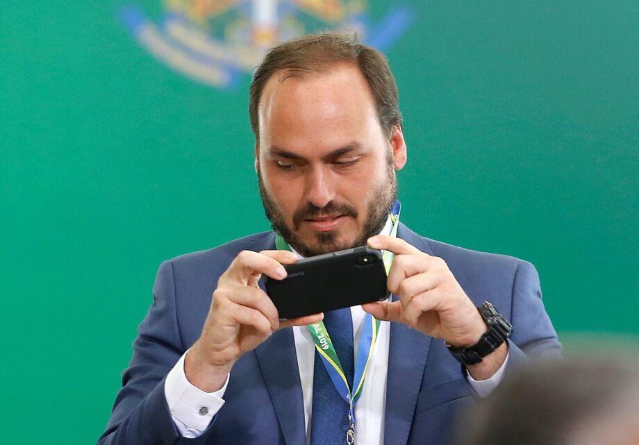 O vereador do Rio de Janeiro Carlos Bolsonaro (PL)