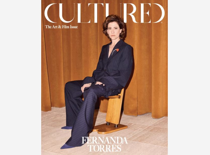 Fernanda Torres é capa da revista Cultured, nos Estados Unidos.