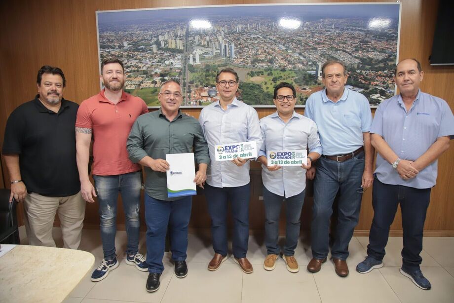 Acrissul convida Câmara de Campo Grande para a Expogrande 2025 e propõe stand e sessão itinerante sobre agronegócio.