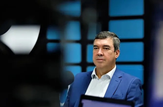 O governador de Mato Grosso do Sul, Eduardo Riedel (PSDB)