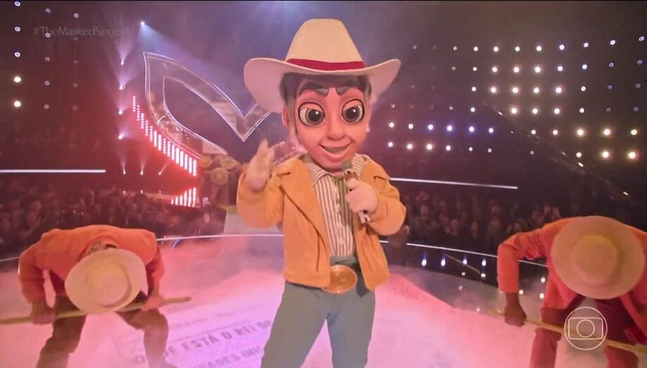 Bruno Mezenga é desmascarado no 'The Masked Singer Brasil'.