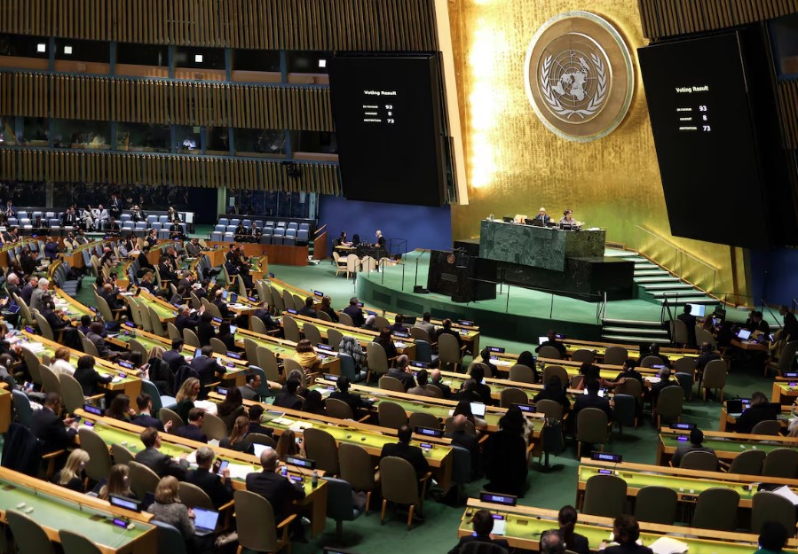 Imagem da Assembleia-Geral da ONU nesta segunda-feira, 24, em Nova York