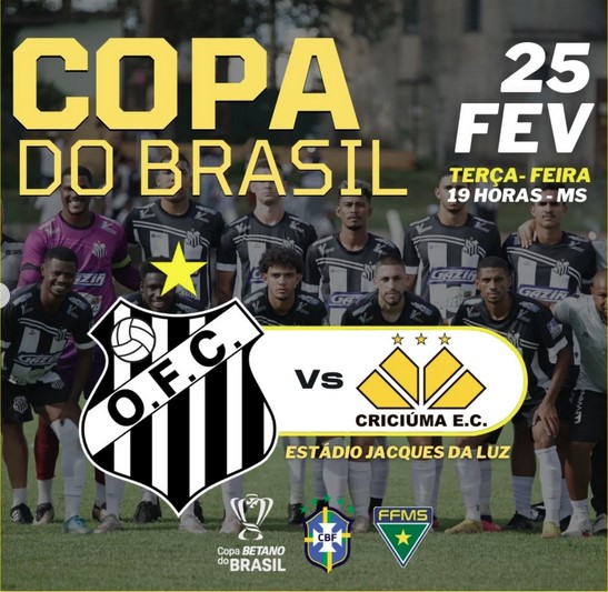 Operário MS e Criciúma se enfrentam hoje (25)