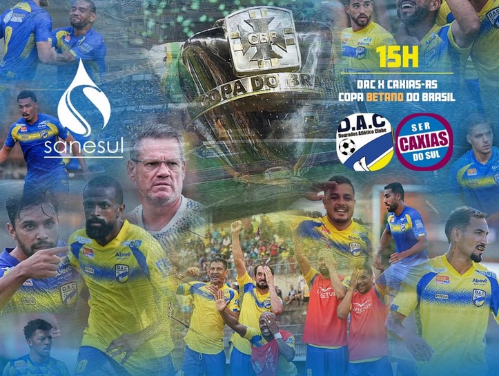 Caxias do Sul visita o estádio Douradão para enfrentar o Dourados pela Copa do Brasil