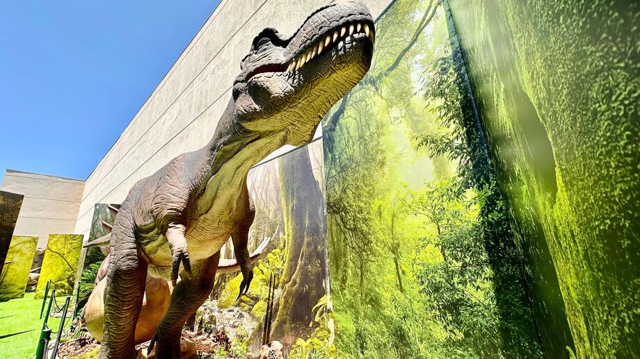 T-Rex Tour traz dinossauros animatrônicos para o Shopping Norte Sul Plaza, em Campo Grande, oferecendo uma experiência imersiva e interativa.