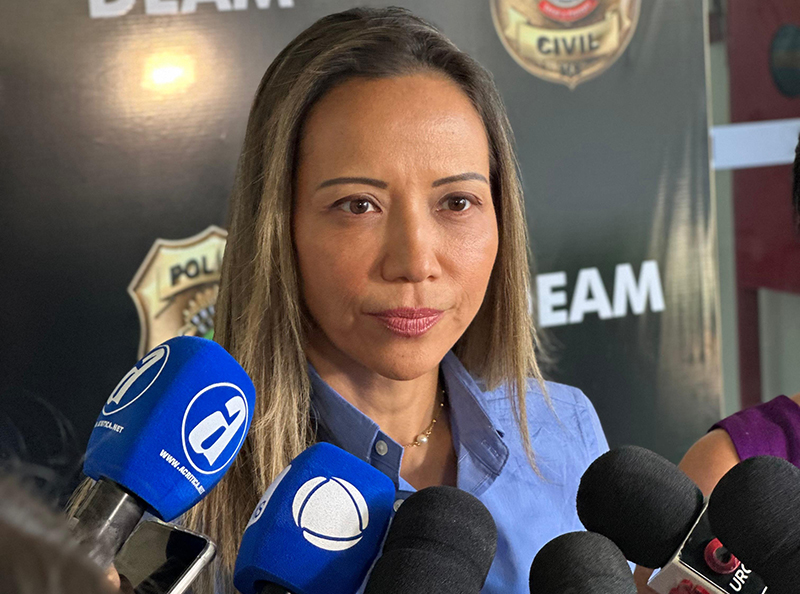 Delegada Elaine Benicasa deu detalhes do crime que aconteceu ontem em Campo Grande