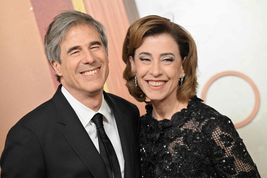 (From L) Brazilian director Walter Salles and Brazilian actress Fernanda Torres attends the 97th Annual Academy Awards at the Dolby Theatre in Hollywood, California on March 2, 2025. (Photo by Robyn Beck / AFP)