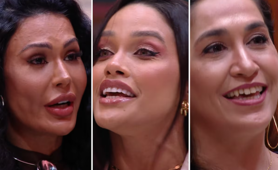 Gracyanne Barbosa, Eva e Daniele Hypolito, as indicadas ao Paredão desta semana no BBB 25