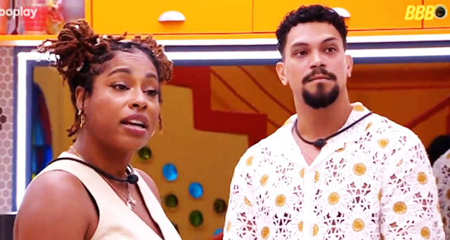 Thamiris, Vinícius e Aline se desentenderam após a formação do Paredão