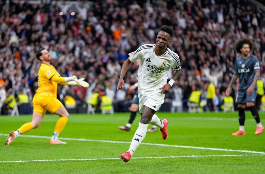 Vinícius Júnior marcou um golaço, o segundo do Real Madrid, no jogo contra o Rayo Vallecano pelo Campeonato Espanhol.