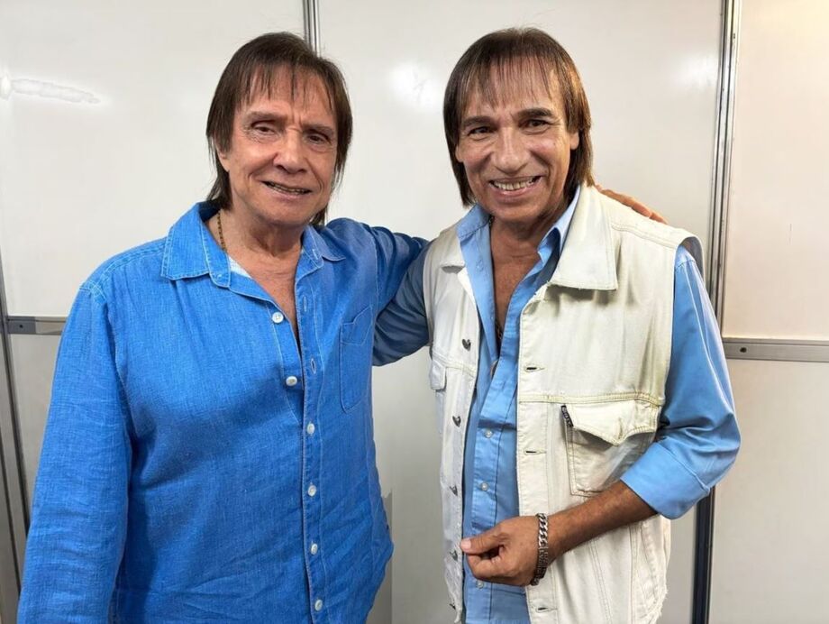 Roberto Carlos e seu 'cover oficial' Carlos Evanney
