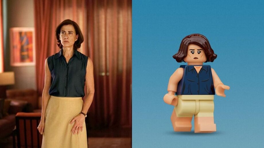 Fernanda Torres em 'Ainda Estou Aqui' e em homenagem como versão em Lego