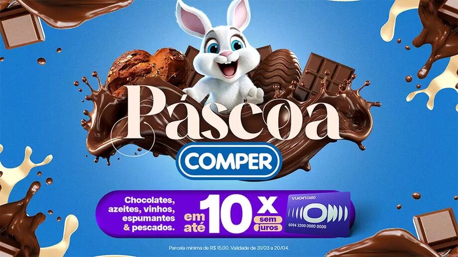 Comper aposta em desenhos de crianças para celebrar a Páscoa e premia escolas públicas com R$ 40 mil em quatro estados.