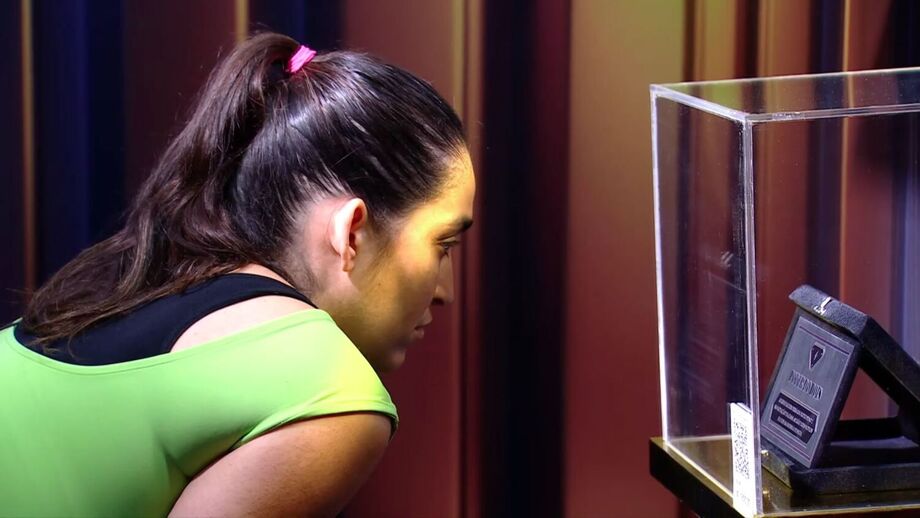 Daniele Hypolito escolhe poder na 'loja misteriosa' do 'BBB 25'.