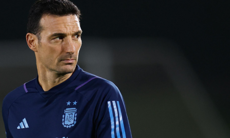 O técnico da Argentina, Lionel Scaloni