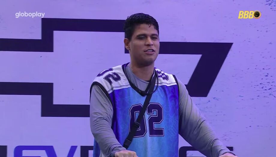 Guilherme na última prova do líder do BBB 25.