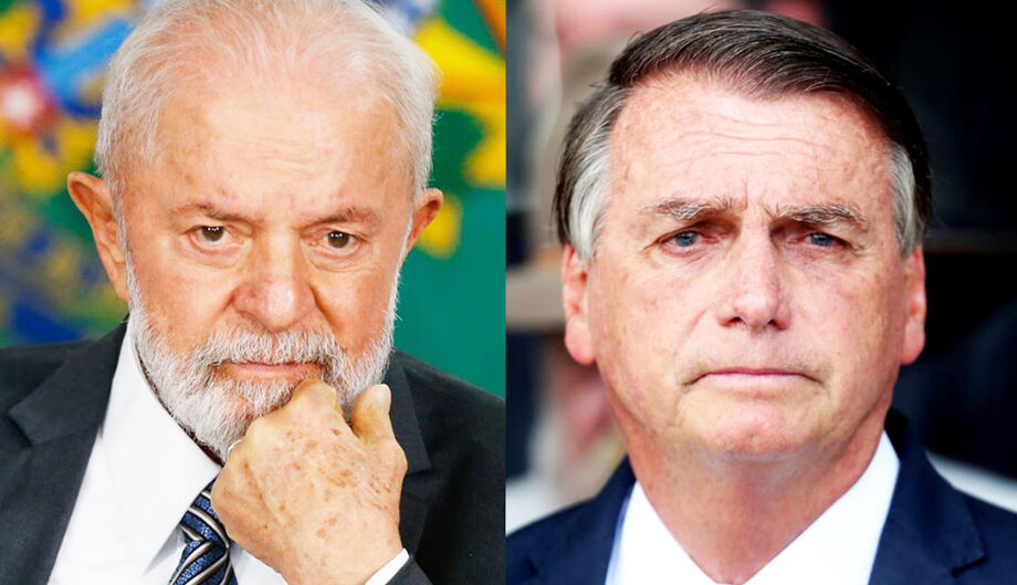 O presidente Luiz Inácio Lula da Silva (PT) e o ex-presidente Jair Bolsonaro (PL)