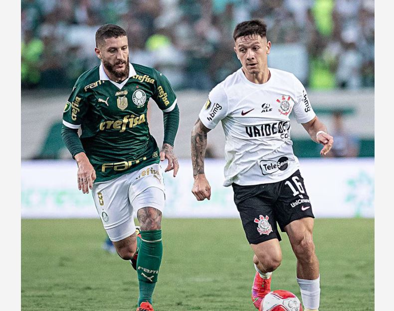 Palmeiras e Corinthians se enfrentaram na Arena Barueri em 2024, pelo Campeonato Paulista.