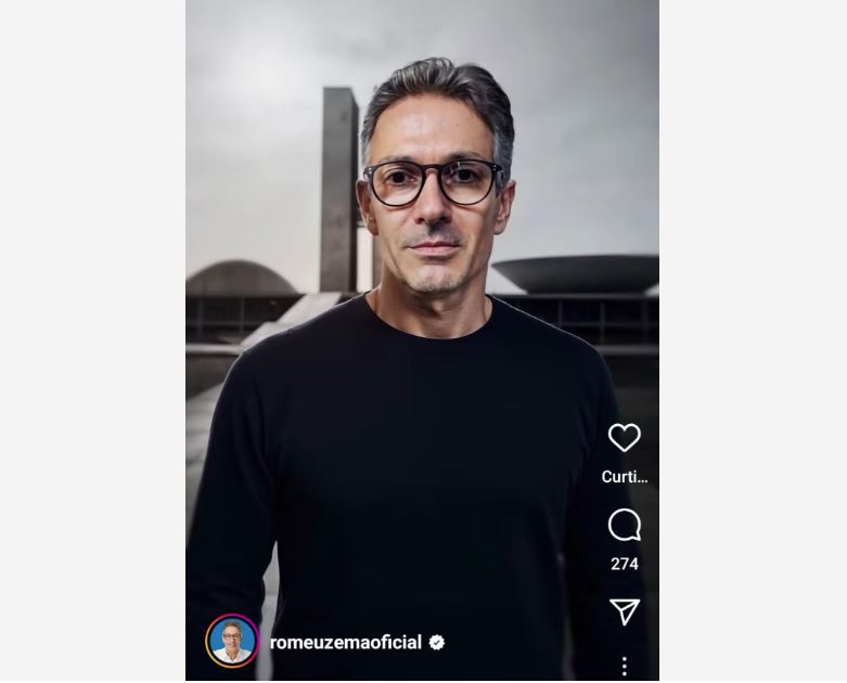 Retrato do governador Romeu Zema feito com auxílio de inteligência artificial.