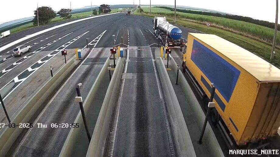 Motorista é detido após furar 676 pedágios em SP. Prejuízo de R$ 22 mil. Ele diz que só seguia ordens da empresa.