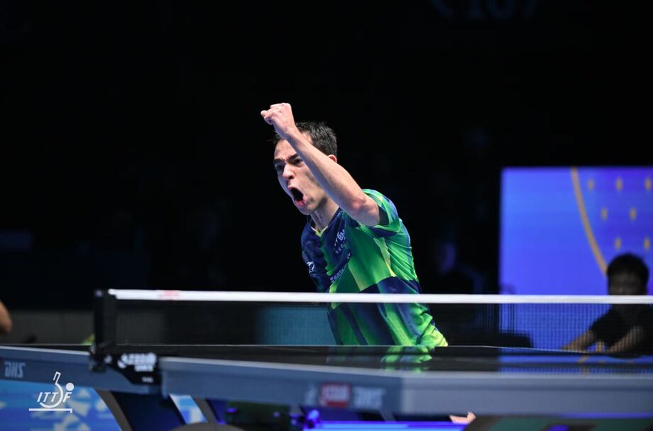 Hugo Calderano é o primeiro mesatenista não asiático ou europeu a vencer uma final do Mundial.