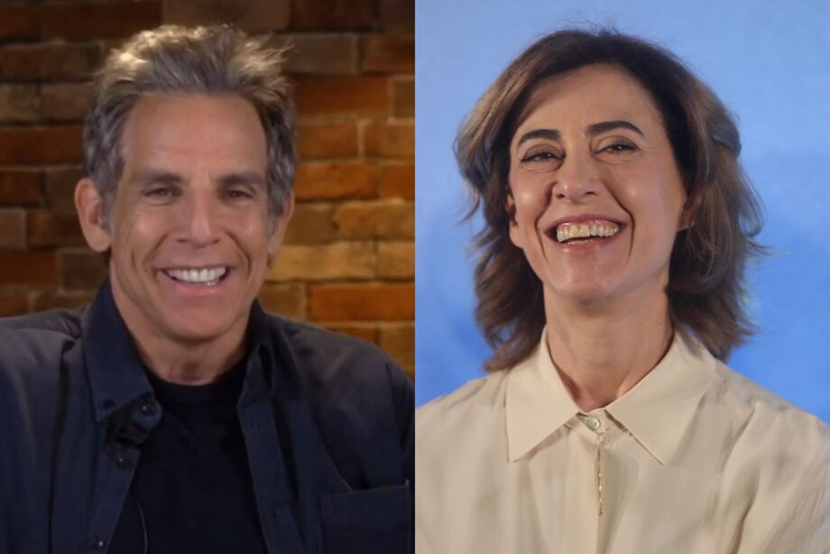 No 'Conversa com Bial', ator e diretor Ben Stiller diz se aceitaria Fernanda Torres no elenco de 'Ruptura', série do Apple TV+.