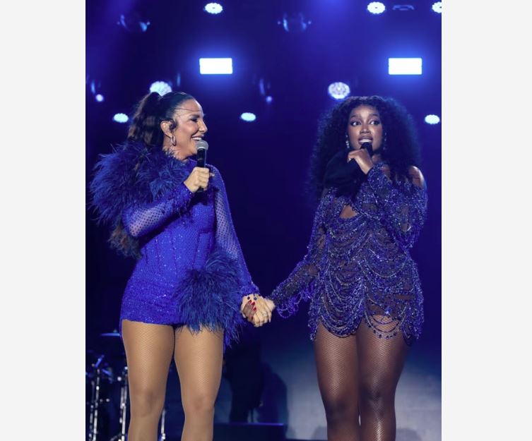 Ivete Sangalo e Iza cantaram juntas no TIM Music Festival no domingo, 13.
