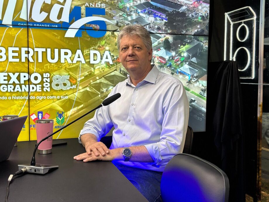 Secretário Jaime Verruck fala na Expogrande sobre agro, celulose, meio ambiente e crescimento industrial no MS