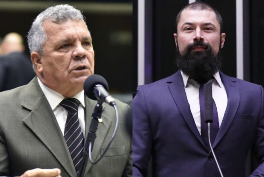 Os deputados Alberto Fraga (PL-DF) e Paulo Bilynskyj (PL-SP)