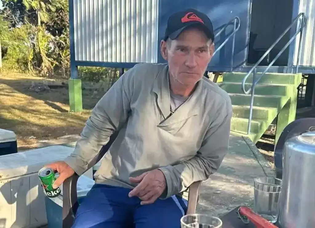 Jorge Ávalo, o Jorginho, em imagem feita antes do ataque: Caseiro tinha 60 anos e era funcionário de um pesqueiro na região do Touro Morto, em Corumbá.