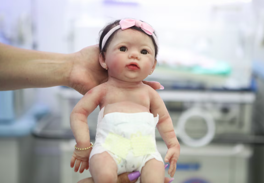 Bebês reborn são bonecar hiper-realistas que podem chegar a custar R$ 9,5 mil a depender do material e complexidade de confecção.
