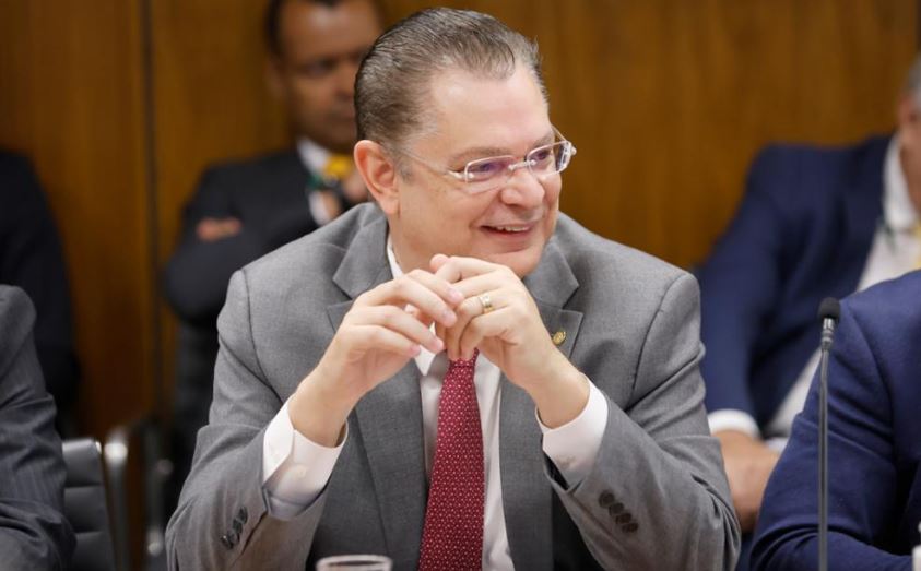 Deputado Sóstenes Cavalcante (PL - RJ) durante Reunião de Líderes