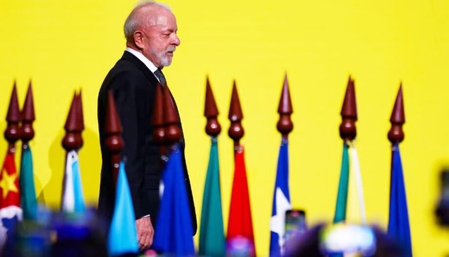 O presidente da República Luiz Inácio Lula da Silva (PT) durante a cerimônia de abertura da XXVI Marcha a Brasília em defesa dos Municípios (CNM) realizada na manhã desta terça-feira, 20, no Centro Internacional de Convenções do Brasil (CICB) em Brasília.