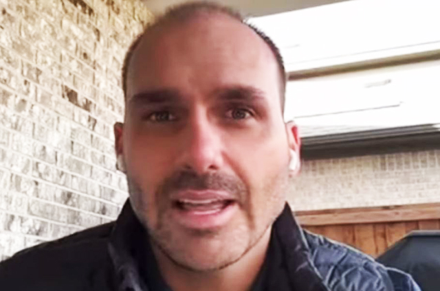 Eduardo Bolsonaro, deputado federal licenciado, está morando nos EUA