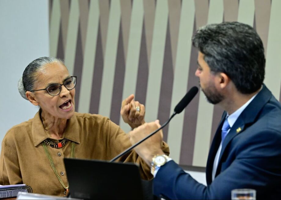 Ministra Marina Silva e senador Marcos Rogério bateram boca em comissão