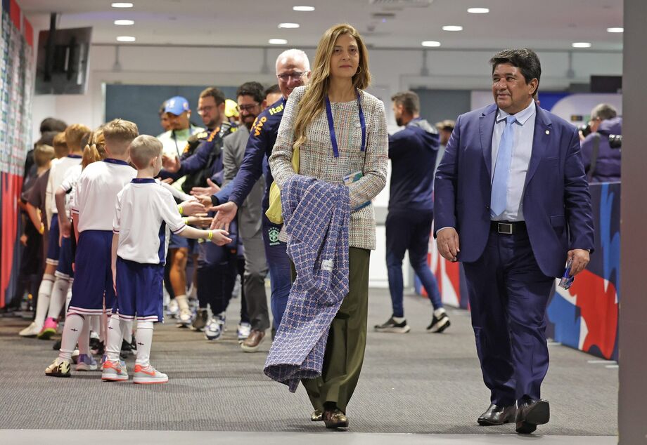 Leila Pereira tem boa relação com Ednaldo Rodrigues e chegou a ser chefe de delegação da seleção brasileira em 2024.
