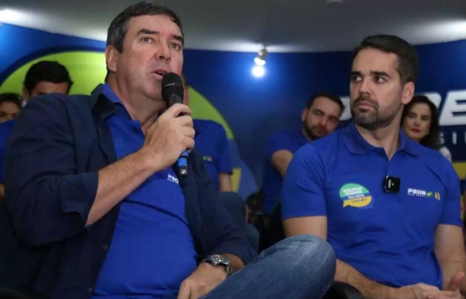 Eduardo Riedel e Eduardo Leite participam de evento do PSDB em 2024; hoje, Riedel é o único governador tucano no país