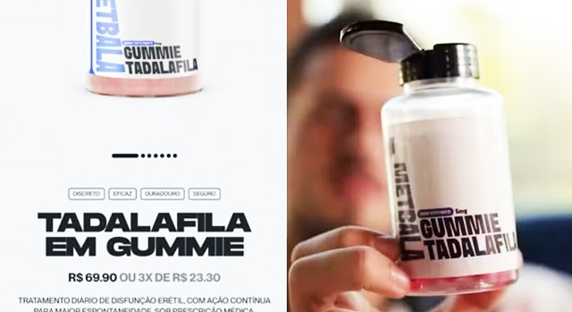 Anvisa proíbe bala gummy de tadalafila