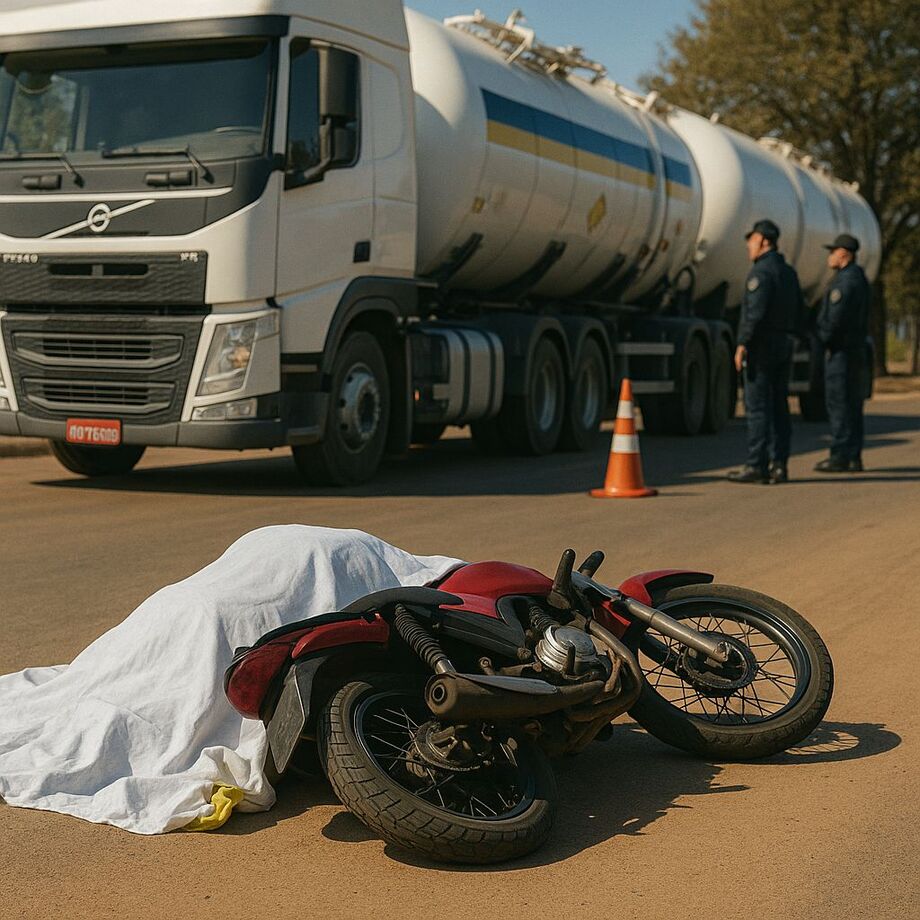 Motociclista morre após ser atropelado por caminhão na BR-262; motorista fugiu e vítima morreu no local.