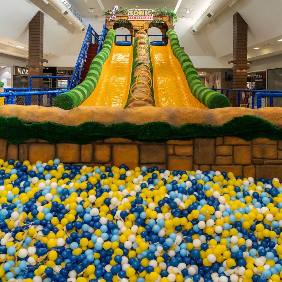 Parque do Sonic estreia no Shopping Campo Grande dia 16 com boia cross, games e brinquedos para crianças de 4 a 12 anos