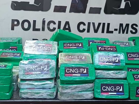 PCMS aprendeu 150 quilos de pasta-base de cocaína