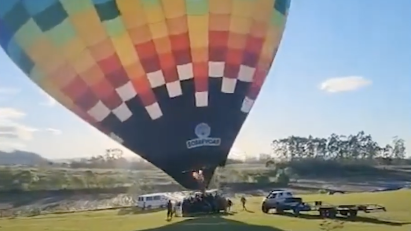 Sobrevivente filmou balão momentos antes de decolar em Praia Grande (SC)